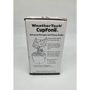 NIB WeatherTech CupFone Universal Adjustable Cup Holder Car Mount - 8ACF1, Black